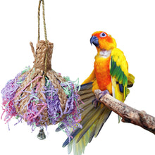 Load image into Gallery viewer, Bamboo Weaving Parrots Toys Hanging Parrot Chew Toy Bird Cage Decoration Bird Supplies Bird Training Accessories