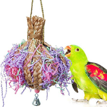 Load image into Gallery viewer, Bamboo Weaving Parrots Toys Hanging Parrot Chew Toy Bird Cage Decoration Bird Supplies Bird Training Accessories