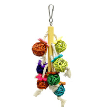 Load image into Gallery viewer, Parrot Toy Colurful Rattan Ball Chewing Hanging Bird Toy Parrot Nest For A Wide Variety Of Large and Small Parrots and Birds