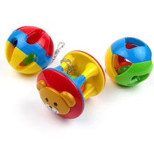 Load image into Gallery viewer, Pets Parrot Plastic Hollow Ball Flower Shape Bell Ring Hanging Chew Toy Parakeet Chain Ball Toys Swing Cage Hanging Bird Bites Toy