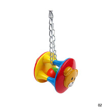 Load image into Gallery viewer, Pets Parrot Plastic Hollow Ball Flower Shape Bell Ring Hanging Chew Toy Parakeet Chain Ball Toys Swing Cage Hanging Bird Bites Toy