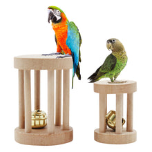 Load image into Gallery viewer, Parrot Hamster Wooden Molar Chew Toys with Bell Small Animal Squirrel Guinea Pig Sports Exercise Care Teeth Toys Pet Supplies Accessories