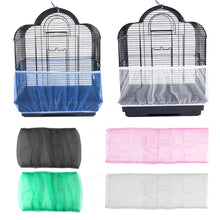 Load image into Gallery viewer, Nylon Mesh Bird Cage Cover Shell Skirt Net Easy Cleaning Seed Catcher Guard Bird Cage Accessories Airy Mesh Parrot Bird Cage Net