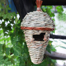 Load image into Gallery viewer, Handmade Natural Straw Bird Nest Pigeon House Nest Bird Cage Outdoor Decorative Weaved Hanging Parrot Nest House Pet Bedroom