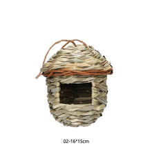 Load image into Gallery viewer, Handmade Natural Straw Bird Nest Pigeon House Nest Bird Cage Outdoor Decorative Weaved Hanging Parrot Nest House Pet Bedroom