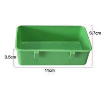 Load image into Gallery viewer, Hanging Green Parrot Shower Bird Bathtub Food Tray Feeder Parrot Bath Shower Box Bird Toys Pet Bird Cleaning Supplies