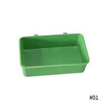 Load image into Gallery viewer, Hanging Green Parrot Shower Bird Bathtub Food Tray Feeder Parrot Bath Shower Box Bird Toys Pet Bird Cleaning Supplies