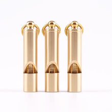 Load image into Gallery viewer, Brass Parrot Bird Training Whistle Pigeon Training Whistle Sound Reflection Sonic Whistle Outdoor Emergency Whistle