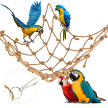 Load image into Gallery viewer, Bird Toys Bird Climbing Net Bird Parrot Cage Toy Swing Hemp Rope Parrot Hanging Rope Net Swing Play Rope Ladder Chew Toy Play Gym Toys