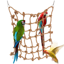 Load image into Gallery viewer, Bird Toys Bird Climbing Net Bird Parrot Cage Toy Swing Hemp Rope Parrot Hanging Rope Net Swing Play Rope Ladder Chew Toy Play Gym Toys