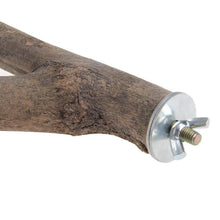 Load image into Gallery viewer, Natural Wood Pet Parrot Raw Wood Fork Branch Perches Stand Rack Mouth Grinding Claw Grinding Stick For Birds Squirrel Small Pet Supplies