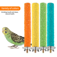 Load image into Gallery viewer, 4CM/8CM Natural Wood Pet Parrot Bird Claw Beak Grinding Perches Stand Rack Claw Grinding Stick Cage Accessories For Birds Squirrel Bird Supplies