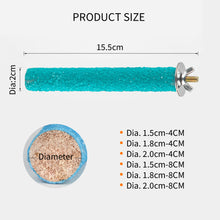 Load image into Gallery viewer, 4CM/8CM Natural Wood Pet Parrot Bird Claw Beak Grinding Perches Stand Rack Claw Grinding Stick Cage Accessories For Birds Squirrel Bird Supplies
