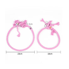 Load image into Gallery viewer, Pet Parrot Birds Cage Toy Cotton Rope Circle Ring Stand Chewing Bite Hanging Swing Climbing Play Toys for Cockatiel Parakeet