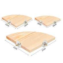 Load image into Gallery viewer, Bird Perches Platform Wood Parrot Standing Platform Stand Wooden Playstand Playground Cage Accessories Paw Grinding For Parakeet Cockatiel