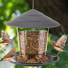 Load image into Gallery viewer, Outdoor Bird Feeding House Waterproof Gazebo Hanging Wild Bird Feeder Cage Outdoor Container With Hang Rope Bird Feeder Garden
