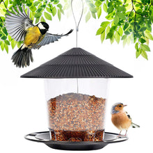 Load image into Gallery viewer, Outdoor Bird Feeding House Waterproof Gazebo Hanging Wild Bird Feeder Cage Outdoor Container With Hang Rope Bird Feeder Garden