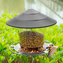 Load image into Gallery viewer, Outdoor Bird Feeding House Waterproof Gazebo Hanging Wild Bird Feeder Cage Outdoor Container With Hang Rope Bird Feeder Garden