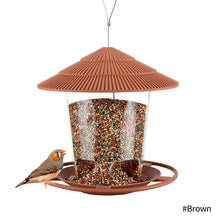 Load image into Gallery viewer, Outdoor Bird Feeding House Waterproof Gazebo Hanging Wild Bird Feeder Cage Outdoor Container With Hang Rope Bird Feeder Garden