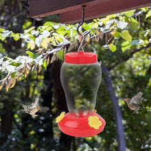 Load image into Gallery viewer, 480ml Plastics Bird Water Feeder Bottle Hanging Hummingbird Feeder Garden Outdoor Plastic Flower Iron Hook Pet Bird Supplies