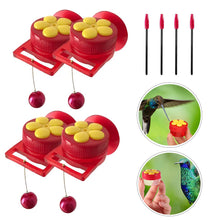 Load image into Gallery viewer, Flowers Shape Handhold Bird Hummingbird Feeder Drinker Plastic Seed And Water Outdoor Window Suction Cup Bird Feeder