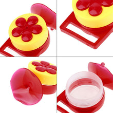 Load image into Gallery viewer, Flowers Shape Handhold Bird Hummingbird Feeder Drinker Plastic Seed And Water Outdoor Window Suction Cup Bird Feeder