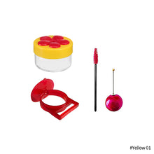 Load image into Gallery viewer, Flowers Shape Handhold Bird Hummingbird Feeder Drinker Plastic Seed And Water Outdoor Window Suction Cup Bird Feeder