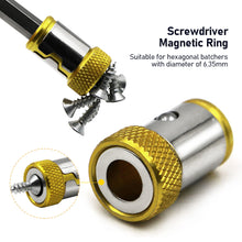 Load image into Gallery viewer, Universal Magnetic Ring Metal Screwdriver Bit Magnetic Ring For Anti-Corrosion Electric Drill Bit Magnet Powerful Ring