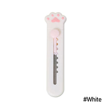 Load image into Gallery viewer, 1PC Cute Girly Pink Cat Paw Alloy Mini Portalble Utility Knife Cutter Letter Envelope Opener Mail Knife School Office Supplies