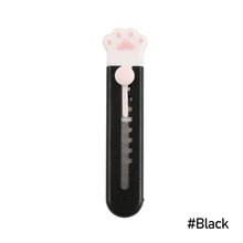 Load image into Gallery viewer, 1PC Cute Girly Pink Cat Paw Alloy Mini Portalble Utility Knife Cutter Letter Envelope Opener Mail Knife School Office Supplies