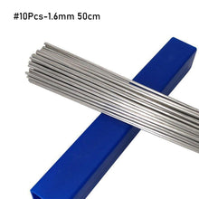 Load image into Gallery viewer, 10Pcs Low Temperature Simple Welding Rods Easy Melt Aluminium Flux Cored Welding Electrodes Wire Solder For Aluminum