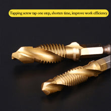Load image into Gallery viewer, 6Pcs Screw Tap HSS4341 Hex Shank Thread Tap M3 M4 M5 M6 M8 M10 Metric Tap Drill Bits Threading Tools Hand Tool