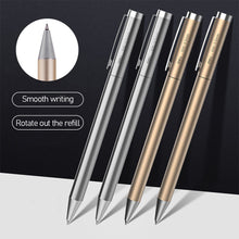 Load image into Gallery viewer, Deli Metal Sign Pen Pens Gold / Silver Gel Pen 0.5mm Refills PREMEC Smooth Refill MiKuni Japan Ink Black School Mi Pen