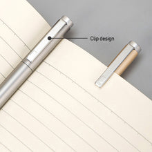 Load image into Gallery viewer, Deli Metal Sign Pen Pens Gold / Silver Gel Pen 0.5mm Refills PREMEC Smooth Refill MiKuni Japan Ink Black School Mi Pen