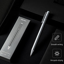 Load image into Gallery viewer, Deli Metal Sign Pen Pens Gold / Silver Gel Pen 0.5mm Refills PREMEC Smooth Refill MiKuni Japan Ink Black School Mi Pen