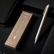 Load image into Gallery viewer, Deli Metal Sign Pen Pens Gold / Silver Gel Pen 0.5mm Refills PREMEC Smooth Refill MiKuni Japan Ink Black School Mi Pen