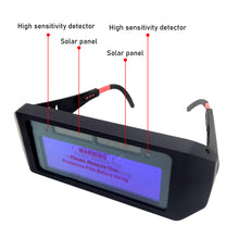 Load image into Gallery viewer, Auto Darkening Welding Glasses Automatic Dimming Change Anti- Eyes Shied Goggle Glasses Anti-shock Lens Welding Eye Protection