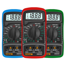 Load image into Gallery viewer, Digital Mini Multimeter Tester Auto Mmultimetro True Rms Tranistor Meter with NCV Data LCD Backlight Portable