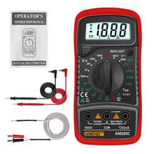 Load image into Gallery viewer, Digital Mini Multimeter Tester Auto Mmultimetro True Rms Tranistor Meter with NCV Data LCD Backlight Portable