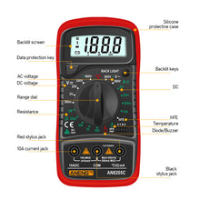 Load image into Gallery viewer, Digital Mini Multimeter Tester Auto Mmultimetro True Rms Tranistor Meter with NCV Data LCD Backlight Portable