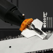 Load image into Gallery viewer, Chainsaw Sharpening Kit Rotary Sharpener Tool Chain Machine Kit Saw Blade Sharpener Guide Drill Adapter Head