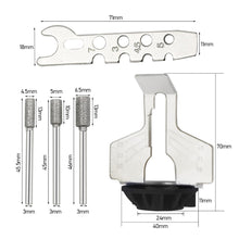 Load image into Gallery viewer, Chainsaw Sharpening Kit Rotary Sharpener Tool Chain Machine Kit Saw Blade Sharpener Guide Drill Adapter Head