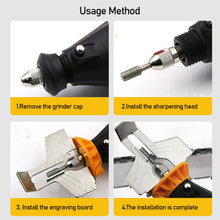 Load image into Gallery viewer, Chainsaw Sharpening Kit Rotary Sharpener Tool Chain Machine Kit Saw Blade Sharpener Guide Drill Adapter Head