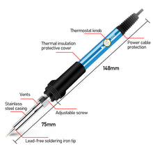 Load image into Gallery viewer, Electric Soldering Iron Household Adjustable Temperature Soldering Pen Soldering Gun Eepair Soldering Tool Soldering Iron Head