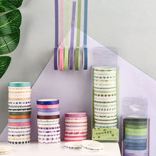 Load image into Gallery viewer, 20Pcs/Lot Multi-color Washi Tape Masking Tape DIY Scrapbooking Diary Journal Decoration Tape Adhesive Tapes Paper Stationery Sticker
