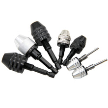 Load image into Gallery viewer, Drill Chuck Keyless Screwdriver Impact Driver Adaptor Electric Micro Motor Clamp Mini Chuck Fixture Hex Shank Drill Bits Adapter