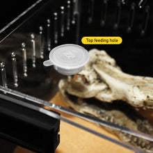 Load image into Gallery viewer, Transparent Acrylic Reptile Box for Spiders Tortoise Lizard Breeding Insect Box Vents Sliding Small Pet