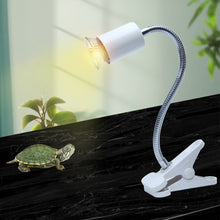 Load image into Gallery viewer, E27 Pet Reptile Aquarium Heat Lamp Clip-on Bulb Adjustab Holder Tortoises Basking UV Heating Lamp Kit For Lizard Turtle
