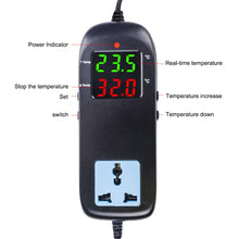 Load image into Gallery viewer, Electronic Thermostat LED Digital Breeding Temperature Controller With Socket for Home Cold Storage and Laboratory