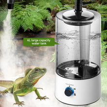 Load image into Gallery viewer, Reptile Humidifier 4L Water Tank Lizards Chameleons Snakes Terrarium Vaporizer Ultra-Silent Mist Maker with Flexible Hose